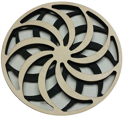Laser-Cut Wooden Trivet