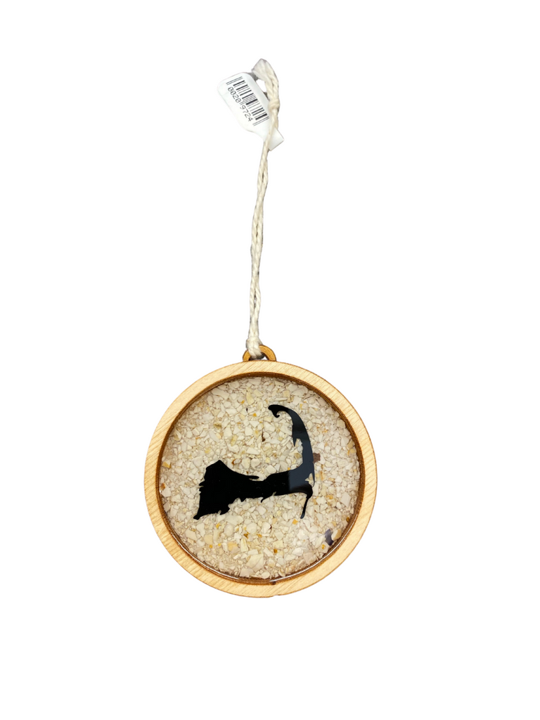 Cape Cod And Clam Shell Birch Ornament