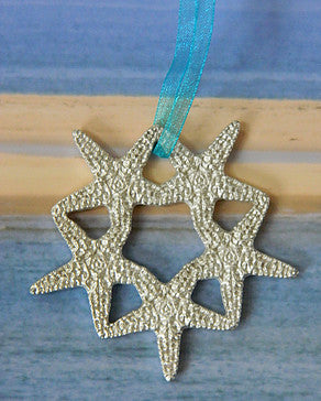 Pewter Starfish Wreath Ornament
