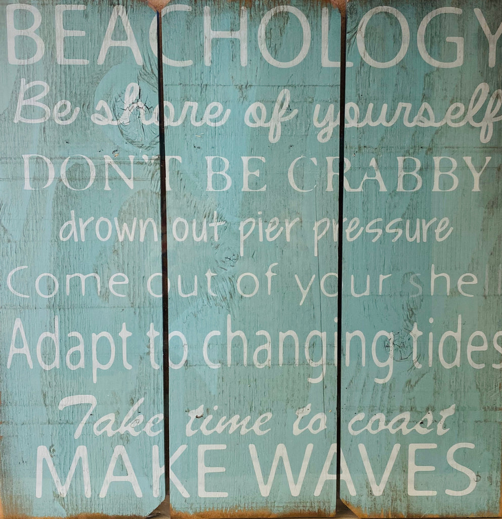 "Beachology" Wall Decor