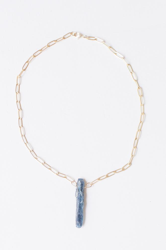 LC Necklace Indie Blue Kyanite 16"