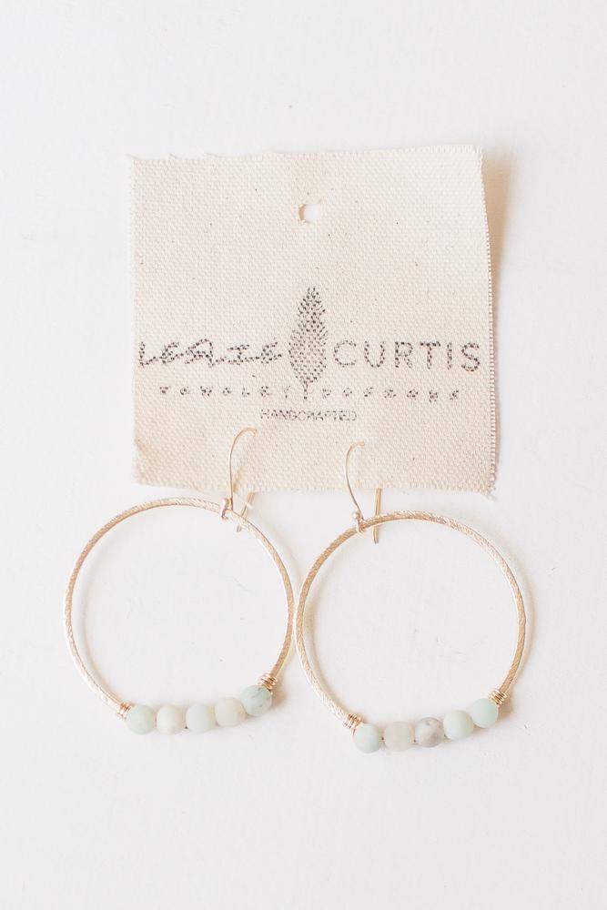 LC Earring Jodi Amazonite Hoop