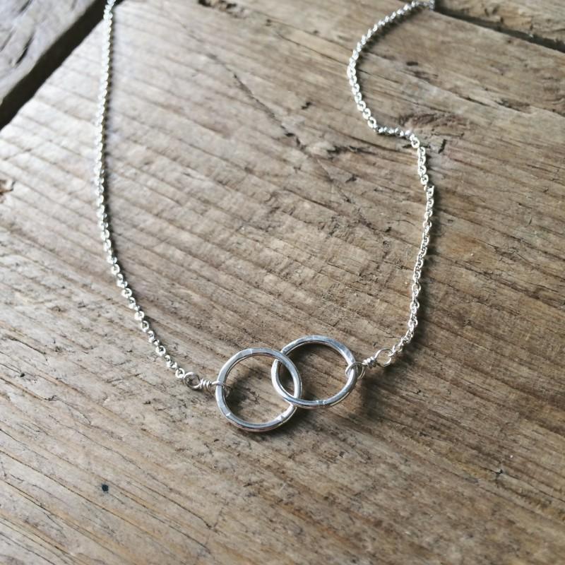 BCMING Necklace Intertwined Circles Sterling