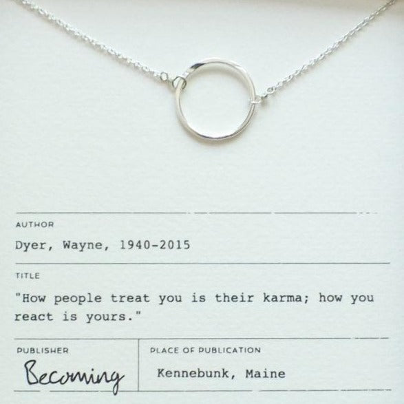 BCMING Necklace Karma Sterling