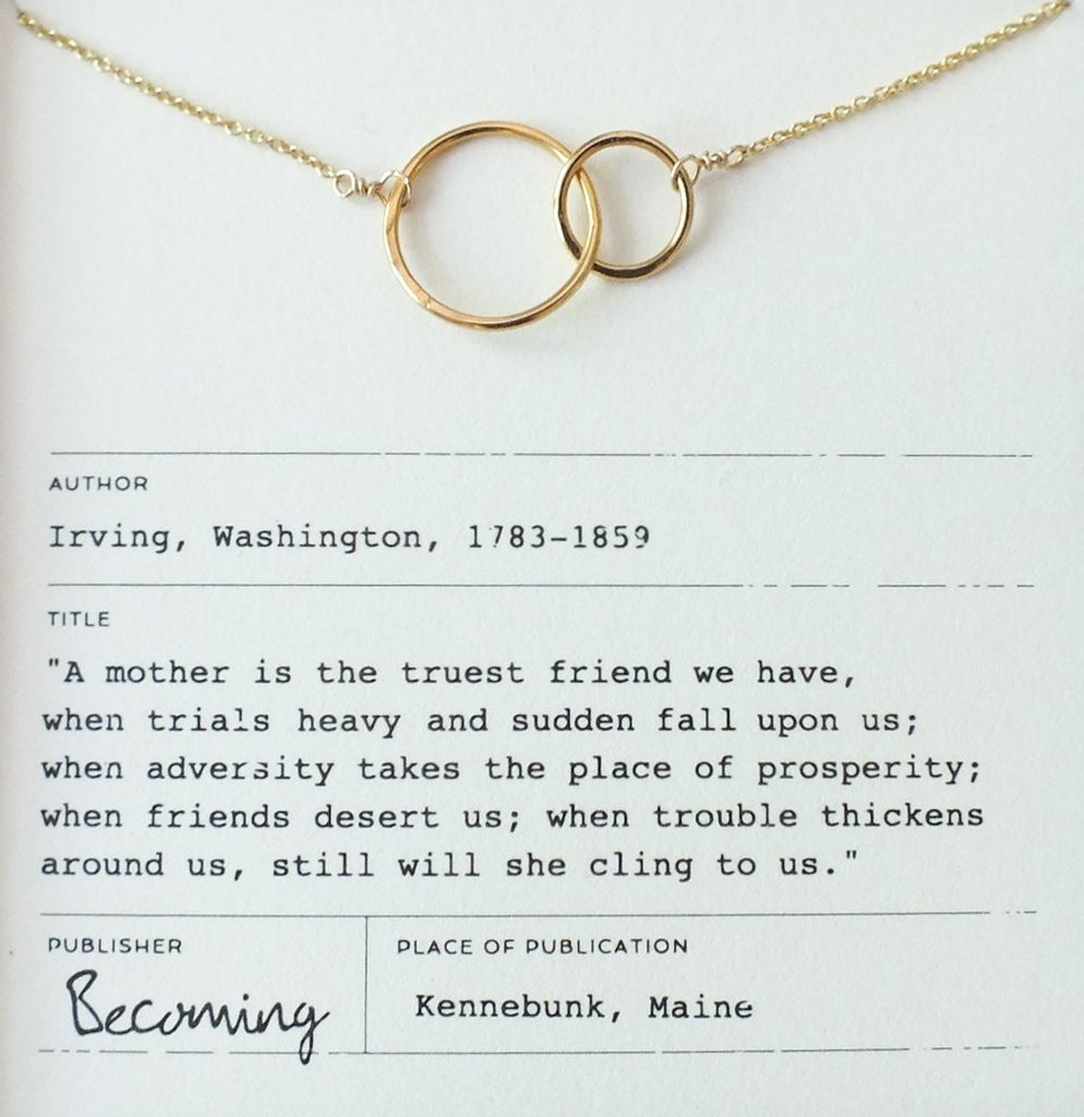 BCMING Necklace Mother Gold Filled