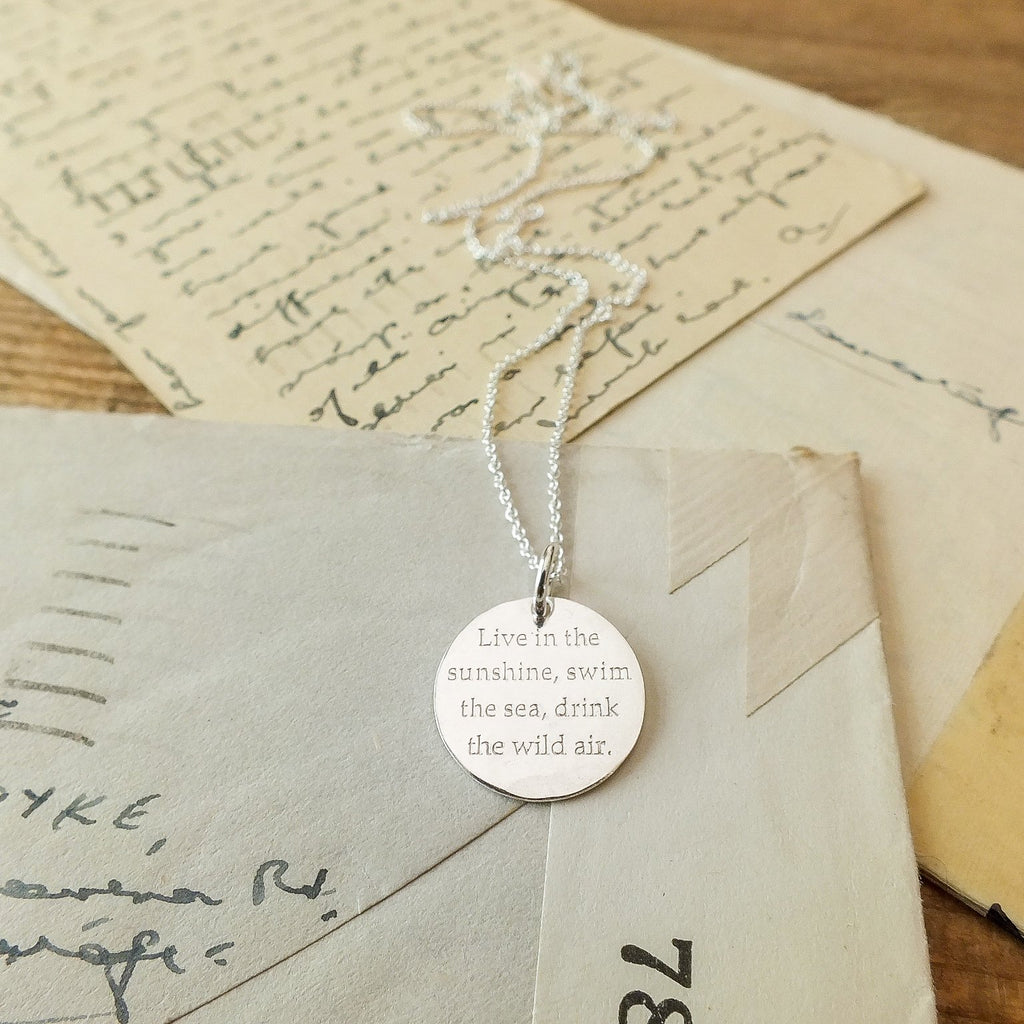 BCMING Necklace Live In Sunshine Sterling