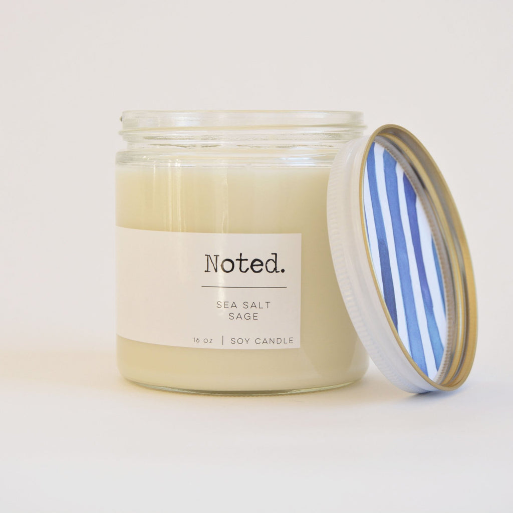 NOTED Candle Original 8 oz.  Sea Salt Sage