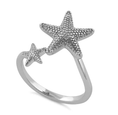 Starfish Wrap Sterling Silver Ring