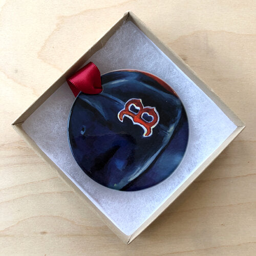 Boston Red Sox Baseball Porcelain Ornament