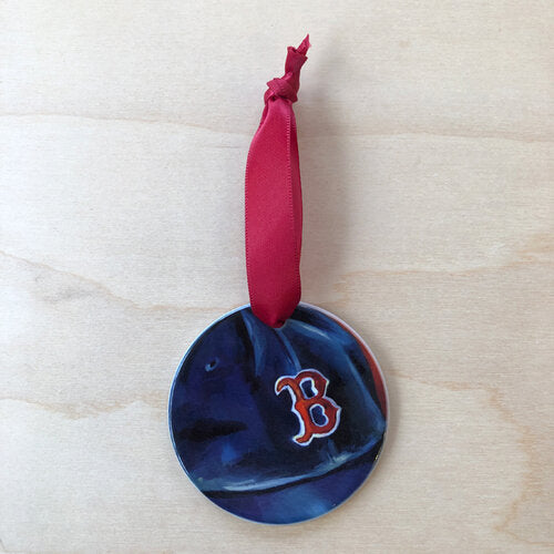 Boston Red Sox Baseball Porcelain Ornament
