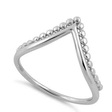 V Stacker Sterling Silver Ring