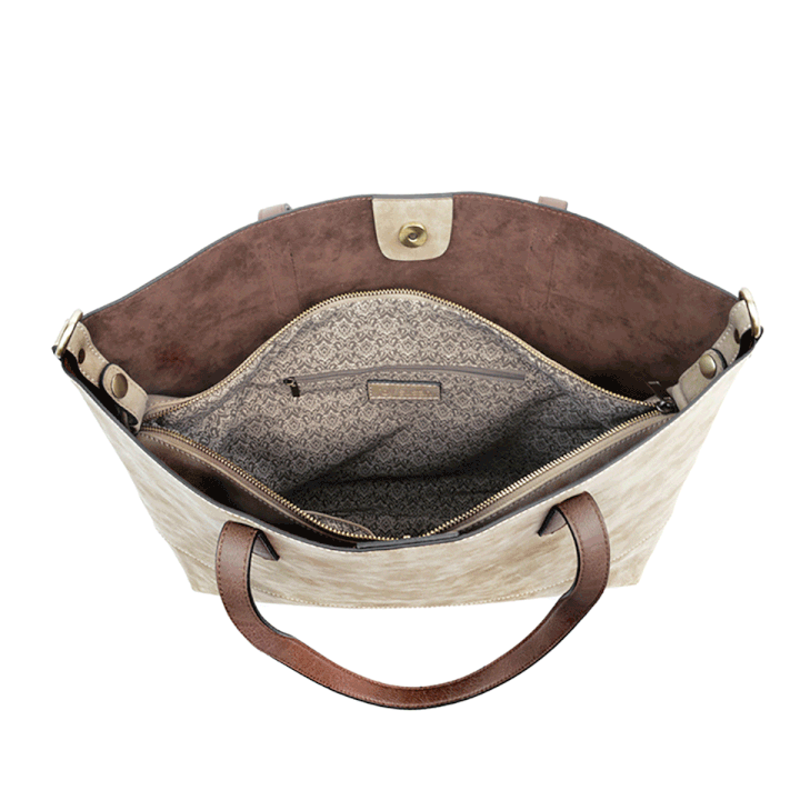 Brushed 2 in 1 Tote | Multiple Colors Available
