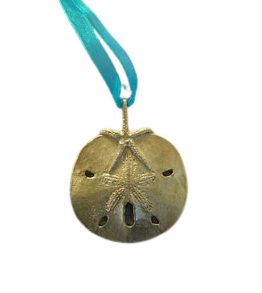 Pewter Sand Dollar Starfish Ornament