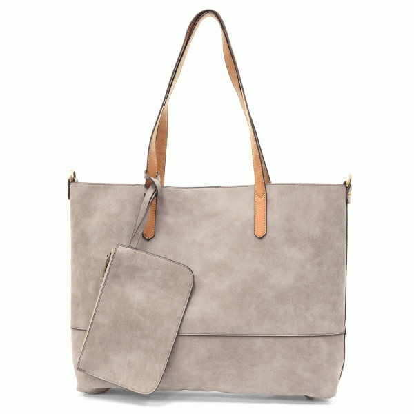 Brushed 2 in 1 Tote | Multiple Colors Available