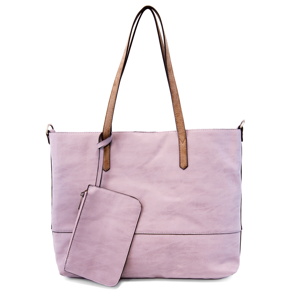 Brushed 2 in 1 Tote | Multiple Colors Available